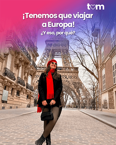 Publicación de Travelium con el isotipo en la esquina superior